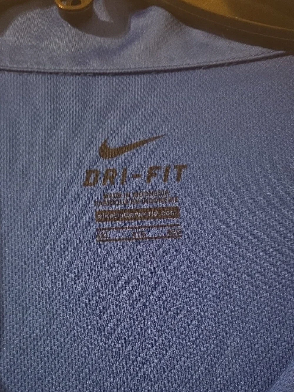 Nike Men's Royal Blue Polo with White Accents